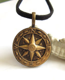 Unisex Compass Necklace