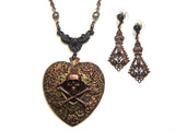 Pirate Necklace And Earrings Set