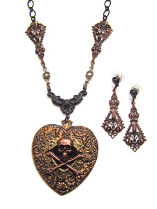 Pirate Necklace And Earrings Set