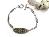 silver seahorse bracelet